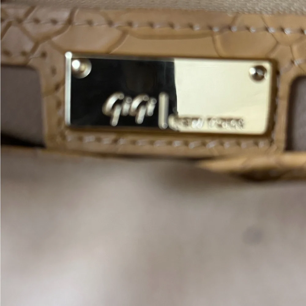GiGi New York Mustard Textured Tote